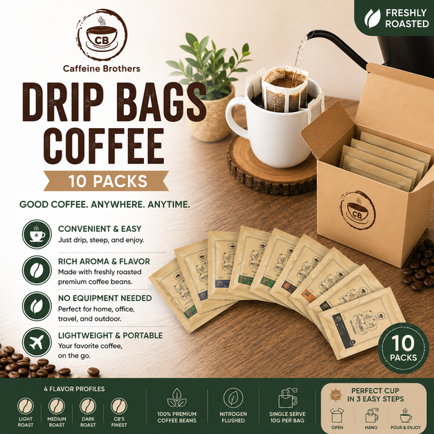 10pcs. Coffee Drip Bags in a Box (Assorted)