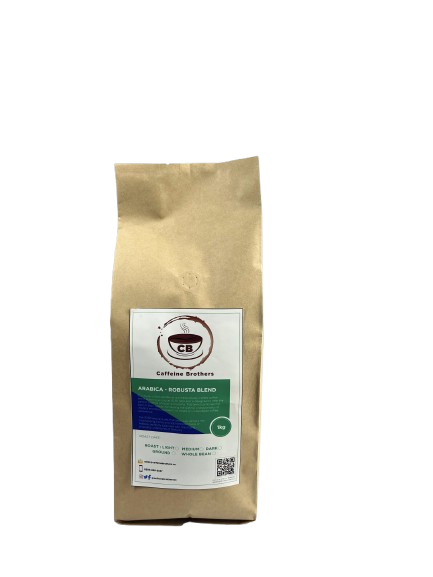 Caffeine Brothers Arabica–Robusta Blend 1kg coffee pouch