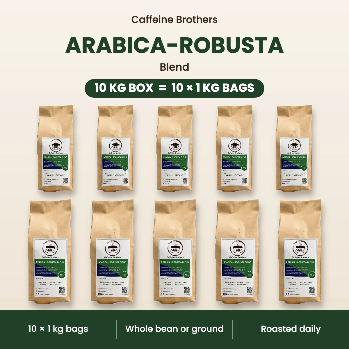 Arabica – Robusta Blend (10kgs)