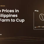 Caffeine Brothers featured image: Coffee Prices in the Philippines 2026, Farm to Cup, with a rising price line and coffee beans