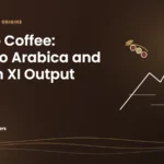 Caffeine Brothers featured image: Davao Coffee, Mt. Apo Arabica and Region XI Output, with a line drawing of a mountain and coffee cherries