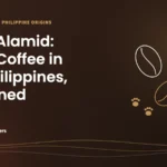 Caffeine Brothers featured image: Kape Alamid: Civet Coffee in the Philippines, Explained, with line drawings of coffee beans and civet paw prints
